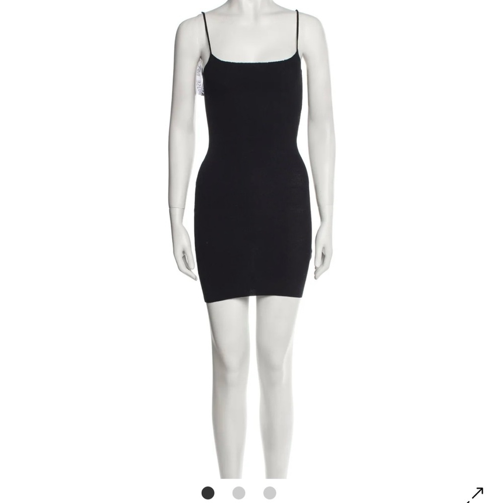 Brand New Aya Muse Black Spaghetti Strap Mini Dress